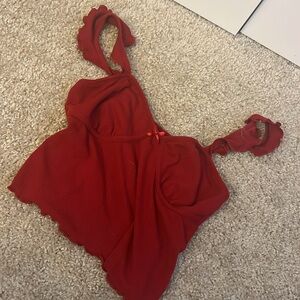 Red Tank Top with Bow